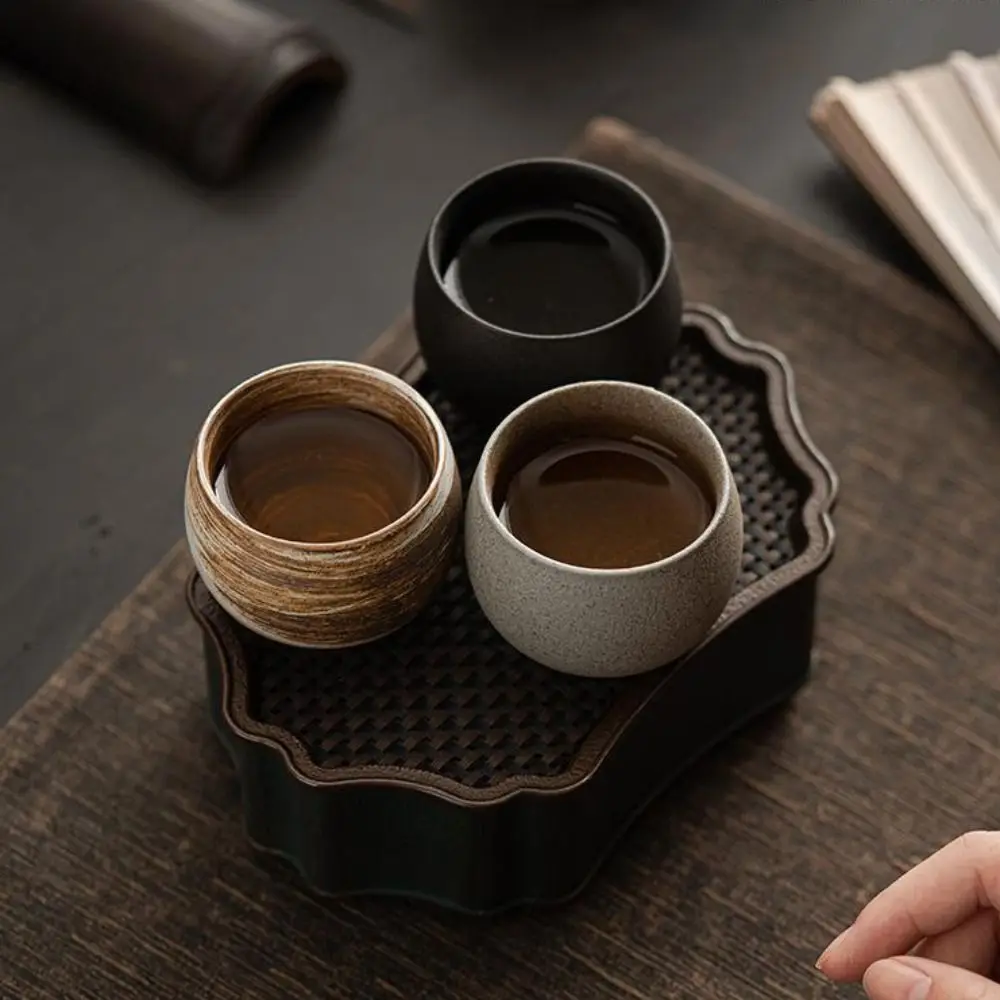 Kung Fu Tea Set Japanese Stoneware Tea Cup Ancient Style Retro Master Cup 80ml Handmade Coffee Mug Living Room - Image 2