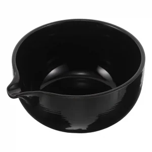 2 Pieces Matcha Bowl Set Handmade Stoneware Tea Ceremony Bowl for Latte Art Soup Cereal Breakfast Non Toxic Natural Finish